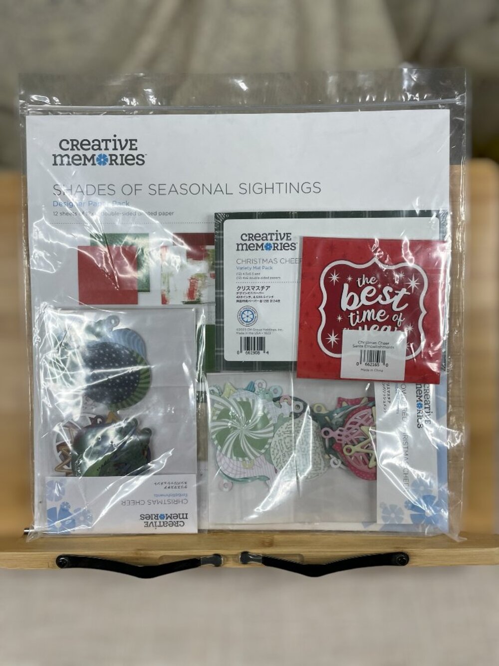 Creative Memories Seasonal Sightings Paper Pack & 4 Embellishment Packs Complete
